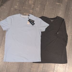 Kenneth Cole Short Sleeve Tees in Black and Sky Blue